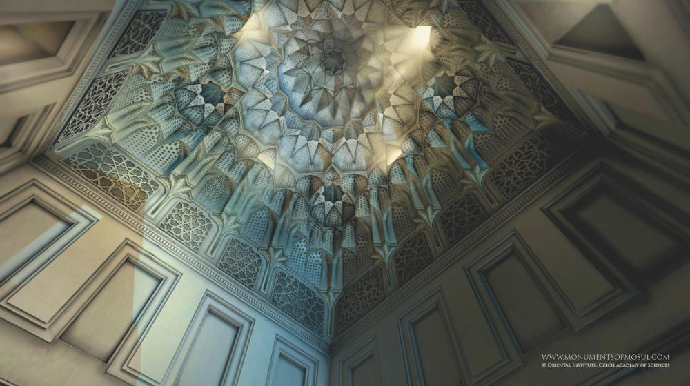 3D model of the Shrine of Imam ʽAwn al-Din. View of the muqarnas vault.