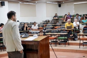 James Madaio delivered a lecture at Krea University