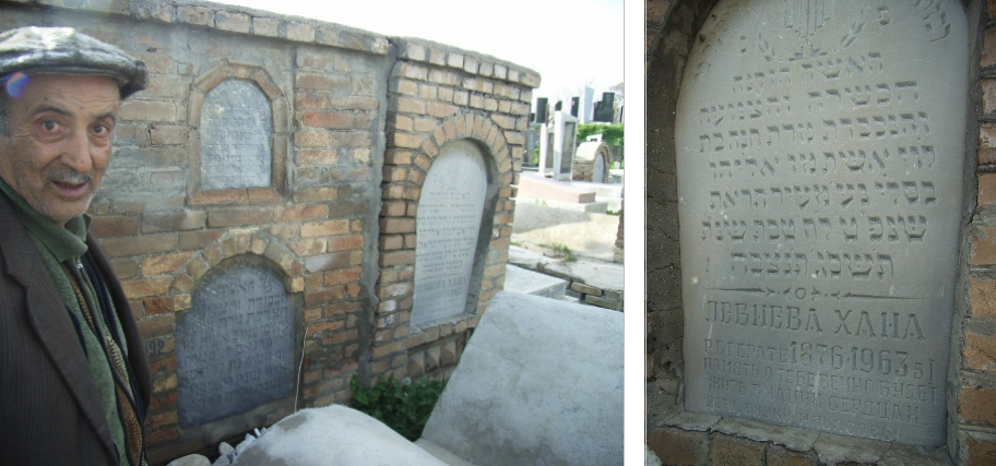 Arkadi in front of family graves