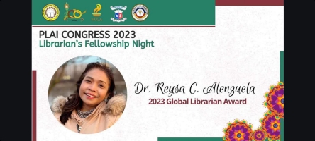 Reysa Alenzuela, Head Librarian of the OI Library, has been honored with the 2023 Global Librarian Award !