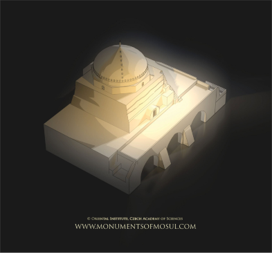3D model of the Mosque of al-Khidr.