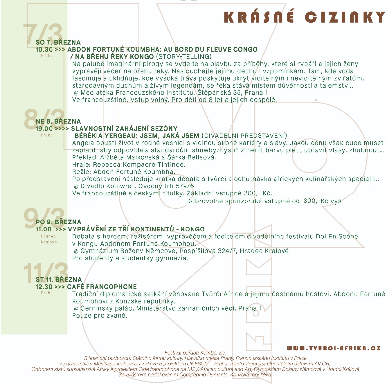 Program - Krasne cizinky