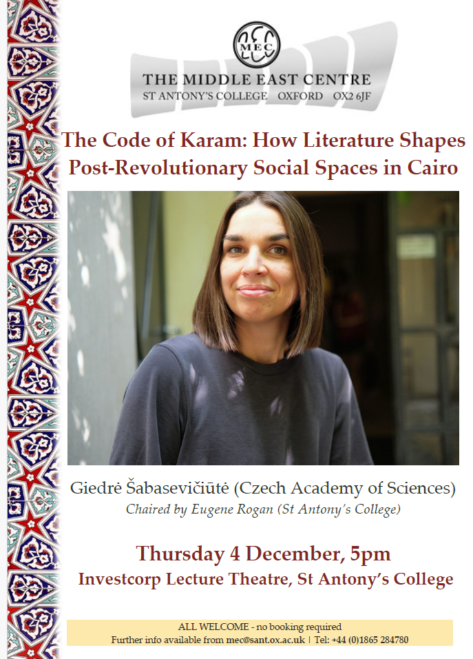 The Code of Karam - How Literature Shapes Post-Revolutionary Social Spaces in Cairo